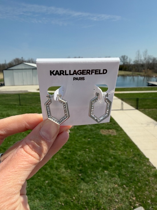 Karl Lagerfeld Jewelry - Karl Lagerfeld Silver Geometric Earrings